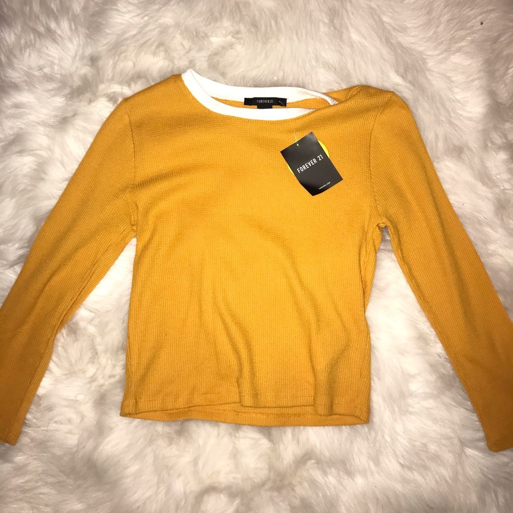 Yellow crop top